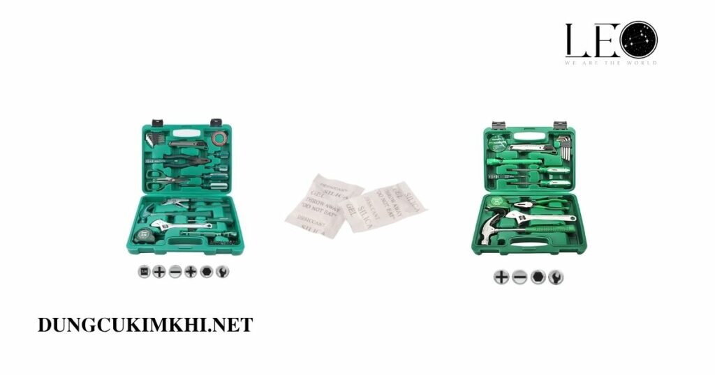Dụng cụ với túi hút ẩm